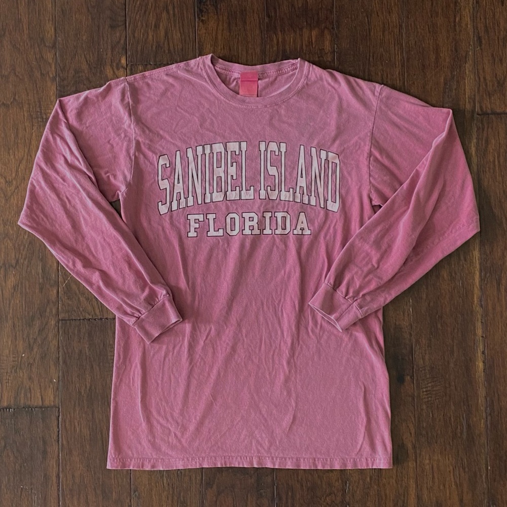 AUTHENTIC PIGMENT Vintage Sanibel Island Florida Women’s Medium Long Sleeve
